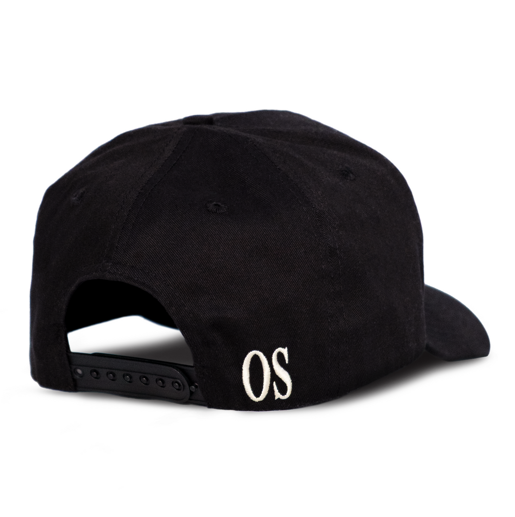 OS.TO A-Frame Snapback Black Staple V2 - Back view