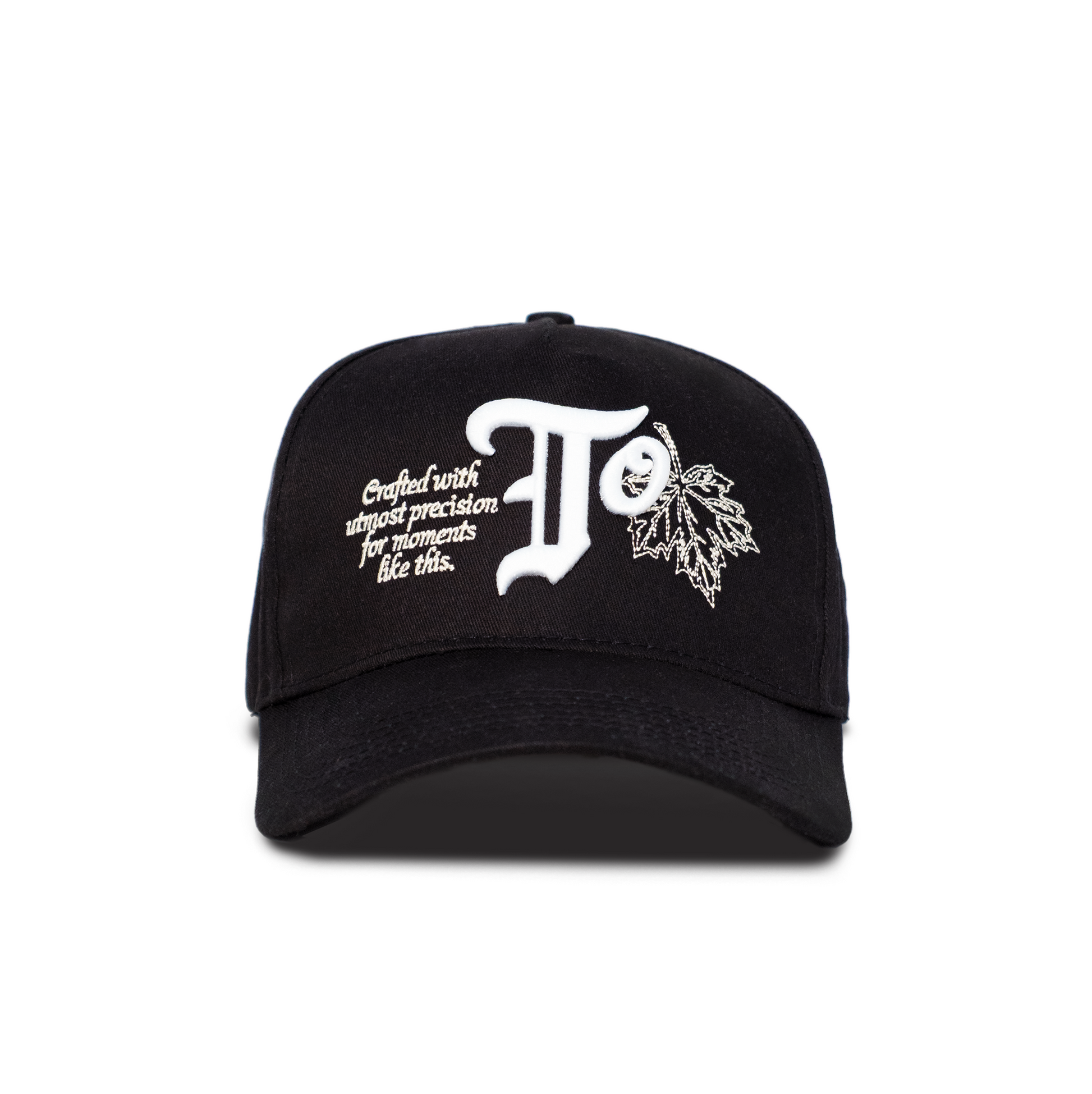 OS.TO A-Frame Snapback Black Staple V2 - Front view