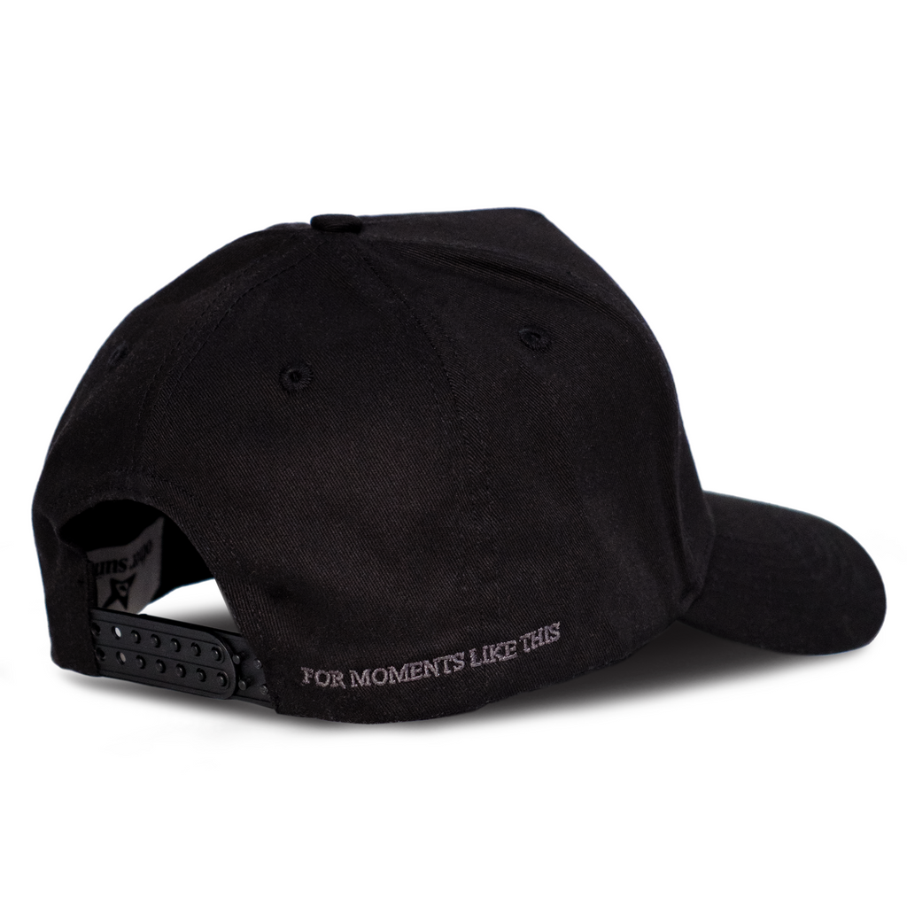 OS.TO A-Frame Snapback Blackout - Back view