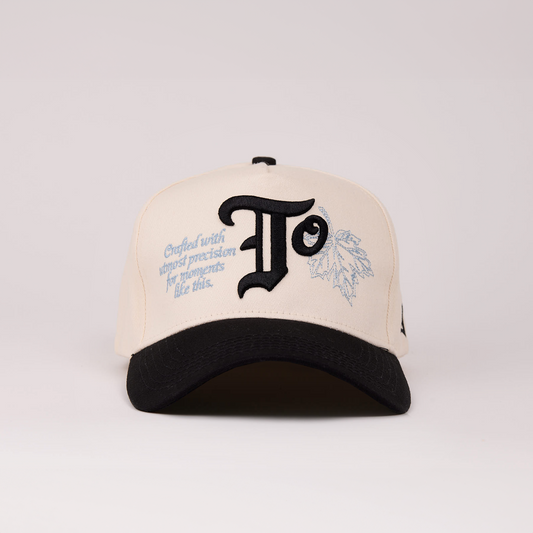 OS.TO A-Frame Snapback // Natural & Black