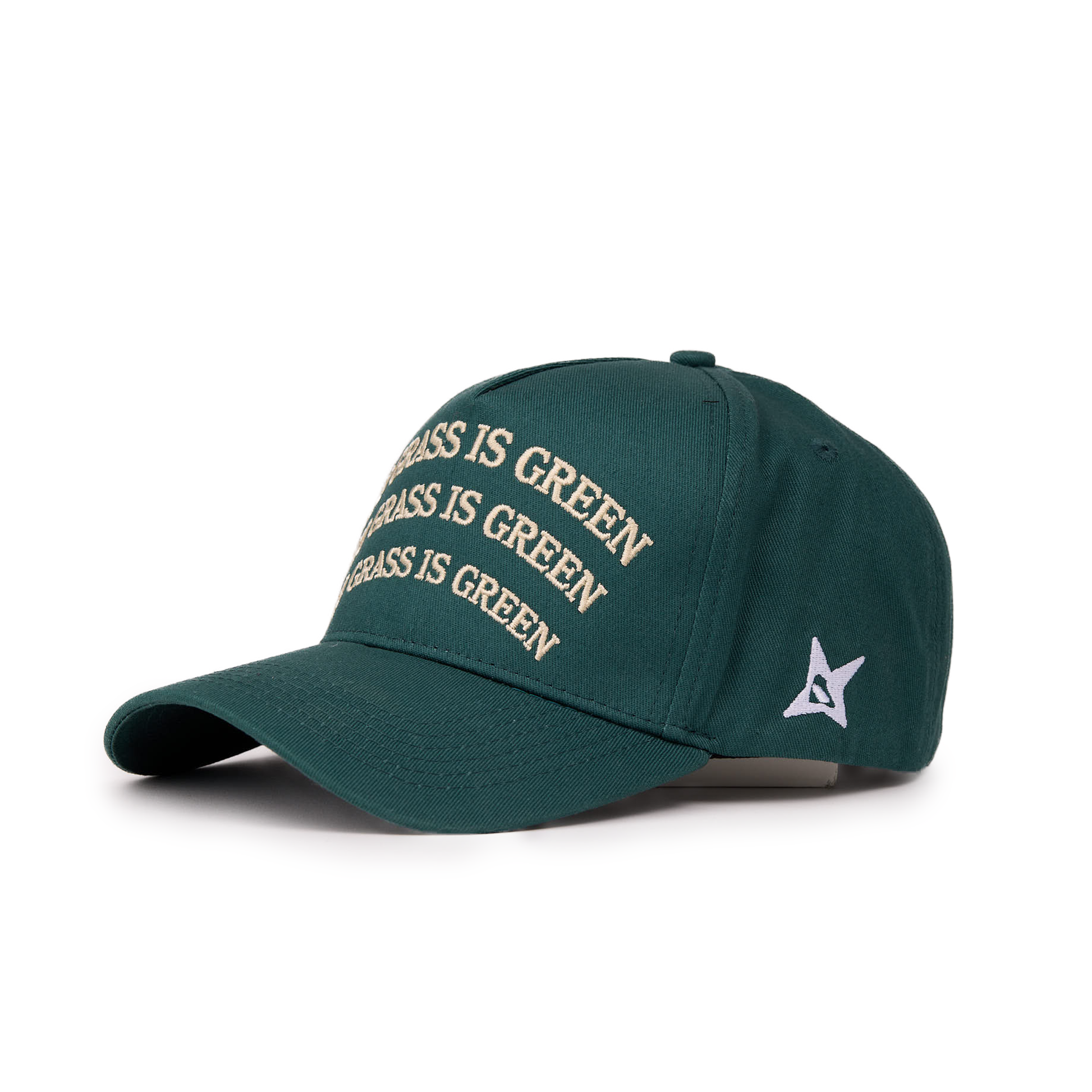 My Grass is Green A-Frame Snapback // Storm Green