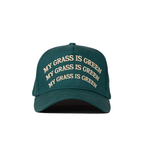 My Grass is Green A-Frame Snapback // Storm Green