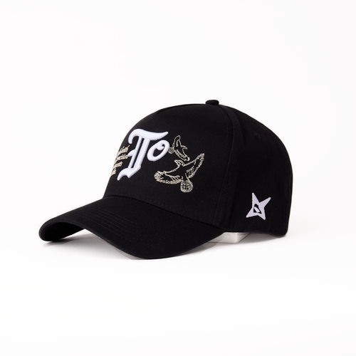 OS.TO A-Frame Snapback // Black Staple