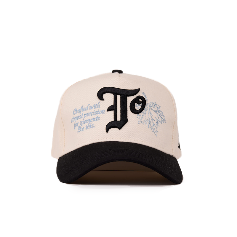 OS.TO A-Frame Snapback // Natural & Black